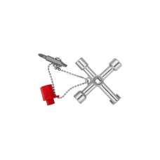 KNIPEX Schaltschrank-Schlüssel 00 11 03, Steckschlüssel(für gängige Schränke und Absperrsysteme)