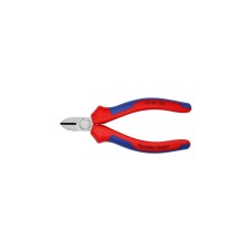 KNIPEX Seitenschneider 70 02 125, Schneid-Zange(rot/blau, Länge 125mm)