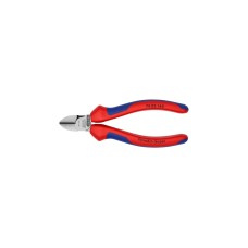 KNIPEX Seitenschneider 70 02 140, Schneid-Zange(rot/blau, Länge 140mm)