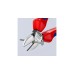 KNIPEX Seitenschneider 70 02 140, Schneid-Zange(rot/blau, Länge 140mm)