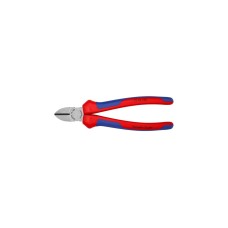 KNIPEX Seitenschneider 70 02 180 , Schneid-Zange(blau, schlanke Bauform, Präzisionsschneiden)