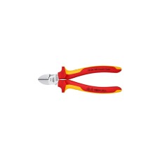 KNIPEX Seitenschneider 70 06 160, Schneid-Zange(rot/gelb, Länge 125mm)