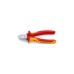 KNIPEX Seitenschneider 70 06 160, Schneid-Zange(rot/gelb, Länge 125mm)