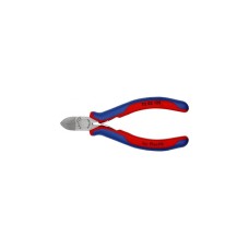 KNIPEX Seitenschneider 72 02 125, für Kunststoff, Schneid-Zange(rot/blau, Länge 125mm)
