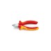 KNIPEX Seitenschneider VDE isoliert 70 06 125, Schneid-Zange(rot/gelb, Länge 125mm)