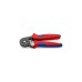 KNIPEX Selbsteinstellende Crimpzange 97 53 04(rot/blau, für Ader-Endhülsen, Seiteneinführung)