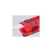 KNIPEX Universal-Abisolier-/ Abmantelungswerkzeug 16 85 125 SB(rot/blau, für Rund- und Feuchtraumkabel)