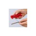 KNIPEX Universal-Abisolier-/ Abmantelungswerkzeug 16 85 125 SB(rot/blau, für Rund- und Feuchtraumkabel)