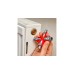 KNIPEX Universal-Schlüssel 00 11 06, Steckschlüssel(silber/rot, für gängige Schränke und Absperrsysteme)