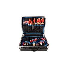 KNIPEX Werkzeugkoffer 002105HLS, 24-teilig, Werkzeug-Set(schwarz, mit Werkzeug-Sortiment)