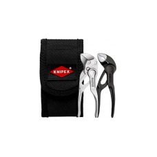 KNIPEX Zangen-Set XS mit Tasche, 2-teilig(schwarz, in Werkzeug-Gürteltasche)