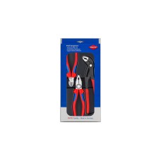 KNIPEX Zangen-Set "Bestseller-Paket" 00 20 09 V01(blau/schwarz, gezahnte Griffflächen, Schneiden mit Facetten)
