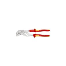 KNIPEX Zangenschlüssel 86 06 250, VDE-isoliert(rot/gelb, Länge 250mm, 19-fach einstellbar)