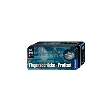 KOSMOS Die drei ??? Fingerabdrücke-Profiset, Detektiv-Sets(XL-Dose mit Profi-Pinsel und 2 Fingerabdruckpulvern)