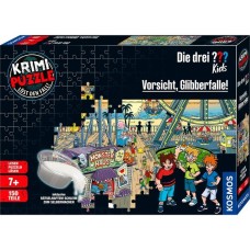 KOSMOS Krimi-Puzzle Die drei ??? Kids: Vorsicht Glibberfalle(150 Teile)