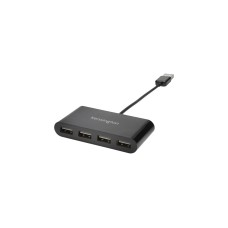 Kensington USB 2.0 4-Port Hub, USB-Hub(schwarz, 4x USB 2.0 Typ-A)
