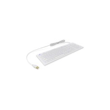 KeySonic Kompakt Hygiene-Industrietastatur KSK-6031INEL-WH(weiß, DE-Layout)