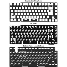 Keychron Acoustic Upgrade Kit für Q1/Q1 Pro, Dämmung(schwarz)