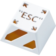 Keychron ESC Aluminum Alloy Artisan Keycap, Tastenkappe(weiß/orange)