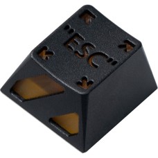 Keychron ESC Aluminum Alloy Artisan Keycap, Tastenkappe(schwarz/orange)
