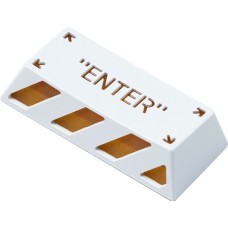 Keychron Enter Aluminum Alloy Artisan Keycap, Tastenkappe(weiß/orange)