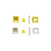 Keychron Gateron Cap V2 Golden-Yellow Switch-Set, Tastenschalter(gelb, 110 Stück)