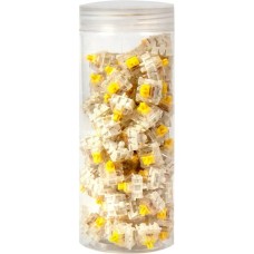 Keychron Gateron Silent Yellow Switch-Set, Tastenschalter(gelb/transparent, 110 Stück)