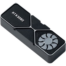 Keychron Graphics Card RTX3080 Aluminum Alloy Artisan Keycap, Tastenkappe(schwarz/silber)