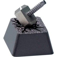 Keychron Hammer Aluminum Alloy Artisan Keycap, Tastenkappe(schwarz/silber)