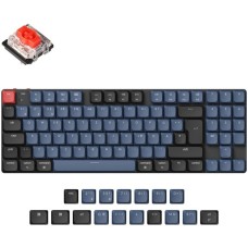 Keychron K13 Pro, Gaming-Tastatur(schwarz/grau, DE-Layout, Gateron Low Profile 2.0 Mechanical Red, Hot-Swap, Aluminiumrahmen, RGB)