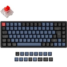 Keychron K2 Pro, Gaming-Tastatur(schwarz/blaugrau, DE-Layout, Keychron K Pro Red, Hot-Swap, Aluminiumrahmen, RGB)