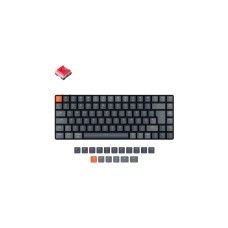 Keychron K3 Version 2, Gaming-Tastatur(schwarz/grau, DE-Layout, Keychron Low Profile Optical Red, Hot-Swap, Aluminiumrahmen, RGB, Outlet)