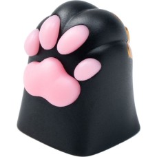 Keychron Kitty Paw Aluminum Alloy Artisan Keycap, Tastenkappe(schwarz/rosa)