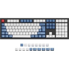 Keychron OEM Dye-Sub PBT Keycap-Set - Blue, Tastenkappe(weiß/blau, DE-Layout (ISO))