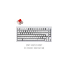 Keychron Q1 Version 1 Knob, Gaming-Tastatur(weiß, DE-Layout, Keychron K Pro Red, Hot-Swap, Aluminiumrahmen, RGB)