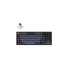 Keychron Q3 Knob, Gaming-Tastatur(schwarz/blaugrau, DE-Layout, Gateron G Pro Brown, Hot-Swap, Aluminiumrahmen, RGB)