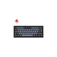 Keychron Q4, Gaming-Tastatur(schwarz/blaugrau, DE-Layout, Gateron G Pro Red, Hot-Swap, Aluminiumrahmen, RGB)