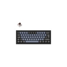 Keychron Q4, Gaming-Tastatur(schwarz/blaugrau, DE-Layout, Gateron G Pro Brown, Hot-Swap, Aluminiumrahmen, RGB)