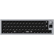 Keychron Q9 Barebone ISO Knob, Gaming-Tastatur(grau, Hot-Swap, Aluminiumrahmen, RGB)