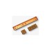 Keychron Spacebar Aluminum Alloy Artisan Keycap, Tastenkappe(schwarz/orange)