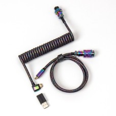 USB-C Stecker(schwarz, 1,08 Meter, abgewinkelter Stecker)