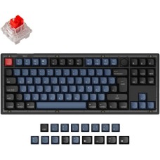 Keychron V3 Knob, Gaming-Tastatur(schwarz/blaugrau, DE-Layout, Keychron K Pro Red, Hot-Swap, RGB, Outlet)