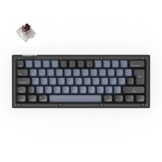 Keychron V4, Gaming-Tastatur(schwarz/blaugrau, DE-Layout, Keychron K Pro Brown, Hot-Swap, RGB, Outlet)