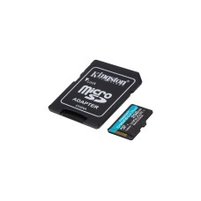 Kingston Canvas Go! Plus 256 GB microSDXC, Speicherkarte(schwarz, UHS-I U3, Class 10, V30, A2)