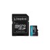 Kingston Canvas Go! Plus 256 GB microSDXC, Speicherkarte(schwarz, UHS-I U3, Class 10, V30, A2)