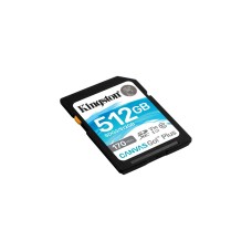 Kingston Canvas Go! Plus 512 GB SDXC, Speicherkarte(schwarz, UHS-I U3, Class 10, V30)
