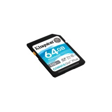 Kingston Canvas Go! Plus 64 GB SDXC, Speicherkarte(schwarz, UHS-I U3, Class 10, V30)
