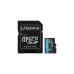 Kingston Canvas Go! Plus 64 GB microSDXC, Speicherkarte(schwarz, UHS-I U3, Class 10, V30, A2)