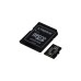 Kingston Canvas Select+ 64 GB microSDXC, Speicherkarte(schwarz, 3er-Pack, UHS-I U1, Class 10, V10, A1)