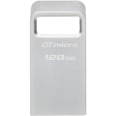 Kingston DataTraveler Micro 128 GB, USB-Stick(silber, USB-A 3.2 Gen 1)